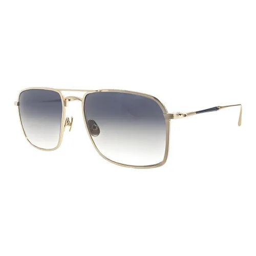 Matsuda Стальной Aviator Солнцезащитные очки Мужские Желтые