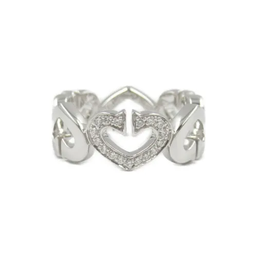 Кольца Cartier 18K Белое золото Женское серебро