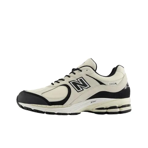 New Balance NB 2002R Устойчивый к истиранию Низкий Топ Повседневная Беговая Обувь Мужская Бежево-Черная