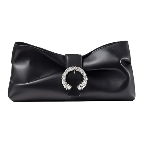 Jimmy Choo Кожа Одно плечо Клатч Женские Черный