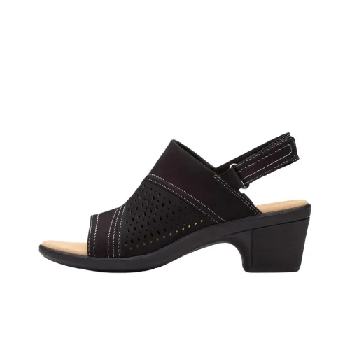 Clarks Emily 2 Mist One Ремешок Сандалии 5,5 см Женские Черные