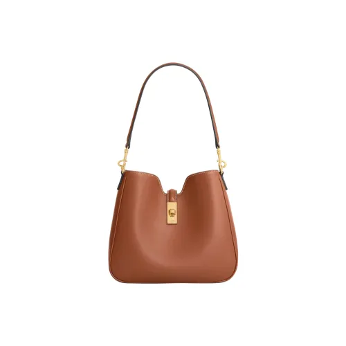 CELINE SAC 16 Soft Телячья кожа Сумка через плечо Сумка на плечо Маленькая Женская Коричневая