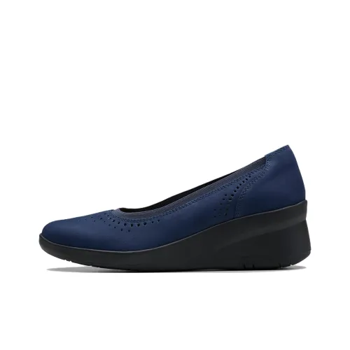 Clarks Высокие каблуки Морской синий Женские