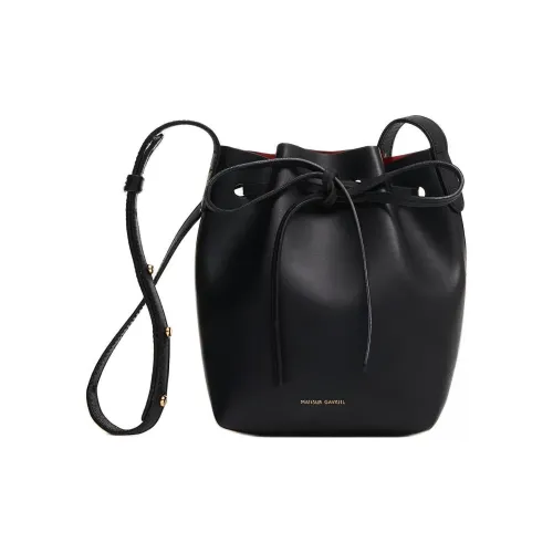 MANSUR GAVRIEL Сумка из дубленой кожи в форме ведра сумка через плечо экстра мини женская черный и огненно-красный
