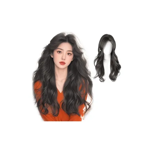 TIANKONGSHU Осенний Зимний Атмосферный Женский Полный Головной Шляпа Длинная Кудрявая Перука