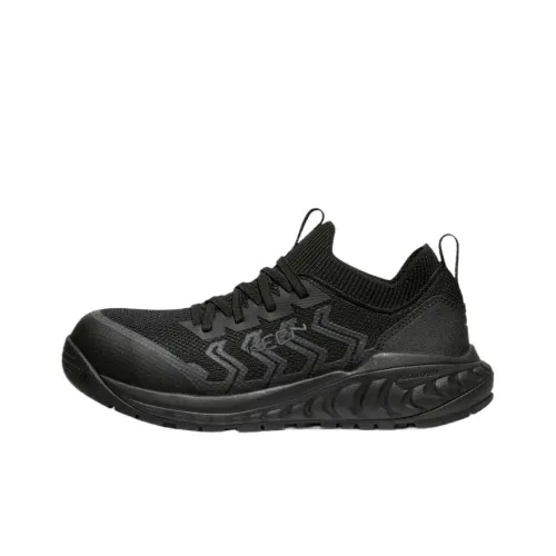 KEEN ARVADA SHIFT WORK Slip-resistant Abrasion-resistant Breathable Low-Top Running Shoes Women's Black KEEN ARVADA SHIFT WORK Противоскользящие Износостойкие Дышащие Низкие Кроссовки для Бега Женские Черные