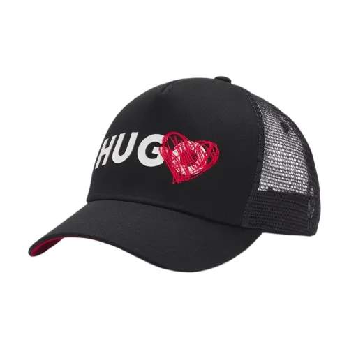 Hugo Хлопковые кепки мужские черные