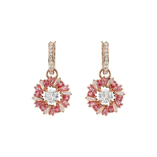 Swarovski Серьги с покрытием из розового золота украшенные кубическим цирконием унисекс золото