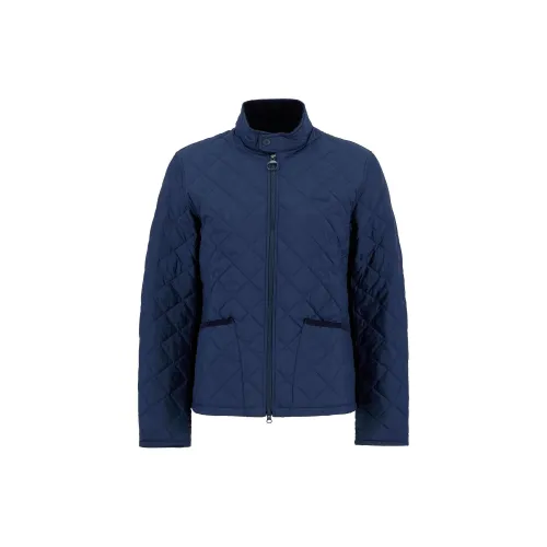 BARBOUR Хлопковый пуховик Мужской Navy Blue