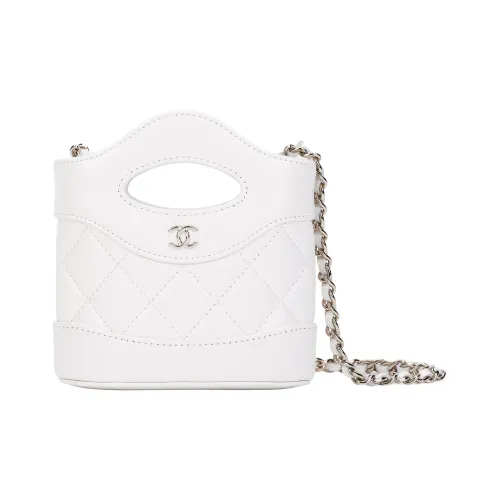 CHANEL Овчина Сумка Сумка через плечо Сумка через плечо Мини Женская Белая