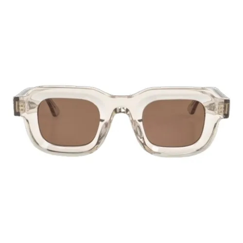 Thierry Lasry Металлический Ацетат Квадратные Солнцезащитные Очки Унисекс Белый