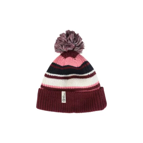 Jack Wolfskin Полиэстер Трикотажная ткань Wool Beanies Детский Красный