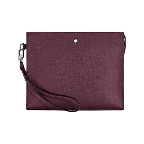 MONTBLANC Коровья кожа Клатч Женские Бордо Красный