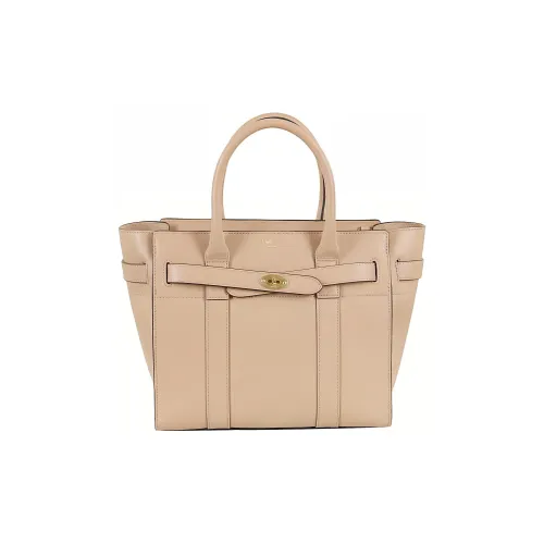 Mulberry Bayswater Телячья кожа Тоут Сумка Сумка для покупок Сумка на плечо Сумка Маленькая Женская Бежевая