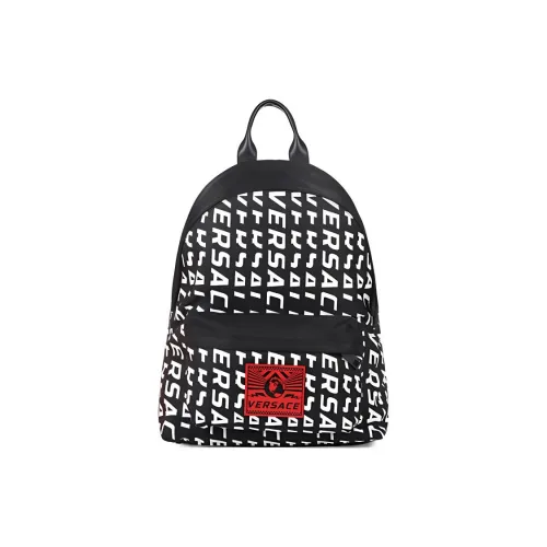 VERSACE Нейлоновый рюкзак для мужчин черный