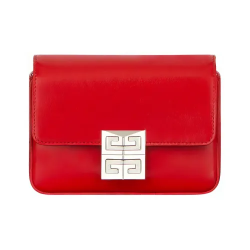 Givenchy 4G Коровья кожа Сумка через плечо Маленькая Женская Красная