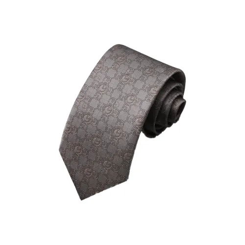 GOLDLION Галстуки из шелка тутового дерева Мужской Кофейный Серый