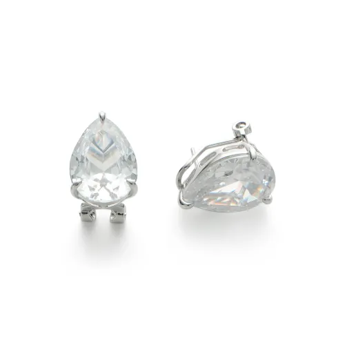 RSNY Серьги-гвоздики из меди с родиевым покрытием женские