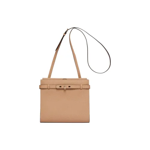 Valextra B tracollina Series Сумка через плечо из коровьей кожи Мини Женская Кашемировый Бежевый