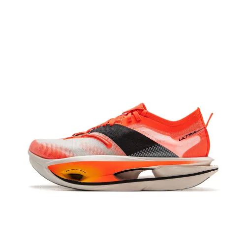 LiNing Feidian 5 ULTRA Амортизация Противоскользящие Низкий Отскок Кроссовки для Бега Унисекс Неоново-Красный