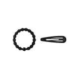 Матовая заколка для волос + бобовая резинка для волос