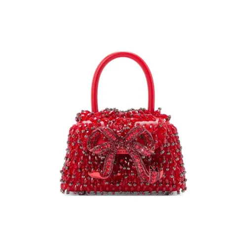 Self Portrait Телячья кожа Сумка Мини Женская Красная