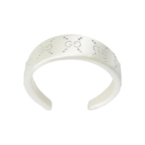 GUCCI Кристальные ободки для волос для детей белый