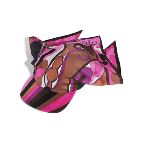 EMILIO PUCCI Шелковые кепки унисекс коричневые