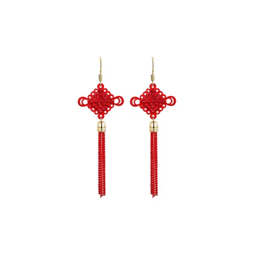 HMZ Искусственный циркон сплав серьги женские