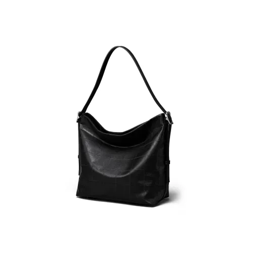 KAISER Вода Окрашенная Растительное дубление Коровья кожа Сумка на плечо Стандартная Женская Черная