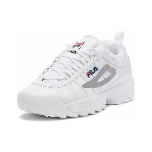 FILA Disruptor Low Топ Толстая подошва Кроссовки Женские Белые
