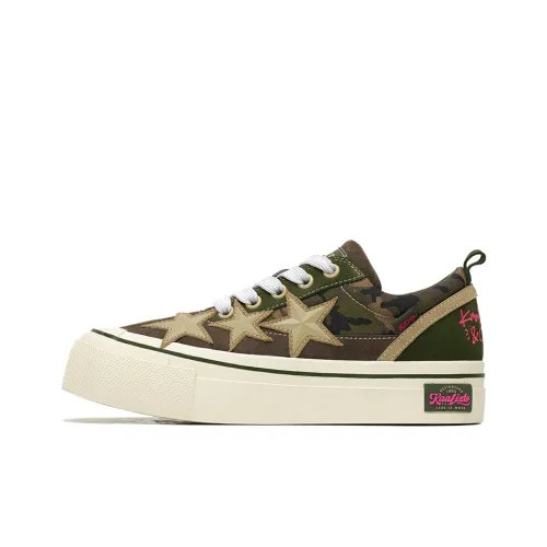 KAALIXTO Low-Top Canvas Shoes Армейский Зеленый Унисекс