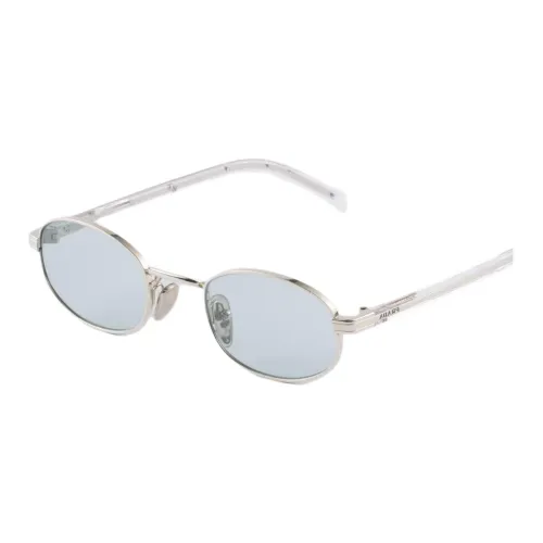 PRADA Металл OVAL SUNGLASSES Женские Серебряный