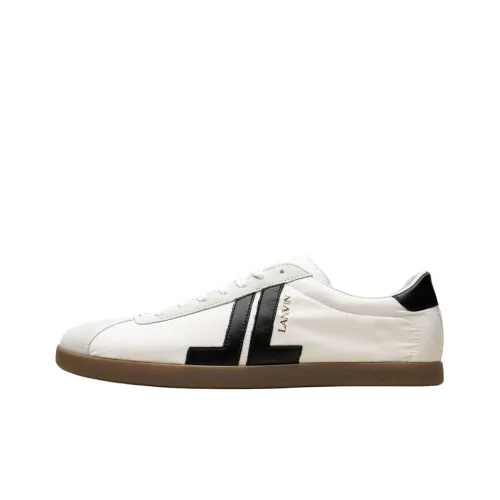 Lanvin Glen Low Топ Скейтборд Кроссовки Мужские Белые