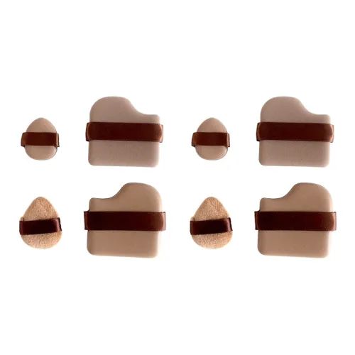 JIANYINGSHU Шоколад Пудра Puffs Loose Пудра Мини Палец Puffs Для сухого и влажного применения Макияж Инструмент Мягкий