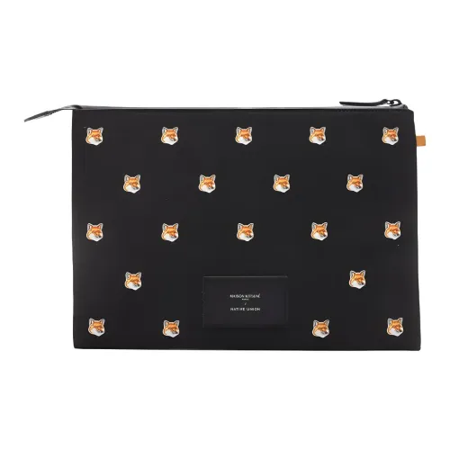 Maison Kitsune Native Union Коллаборация Полиэстер Хранение Сумка Мужской Черный