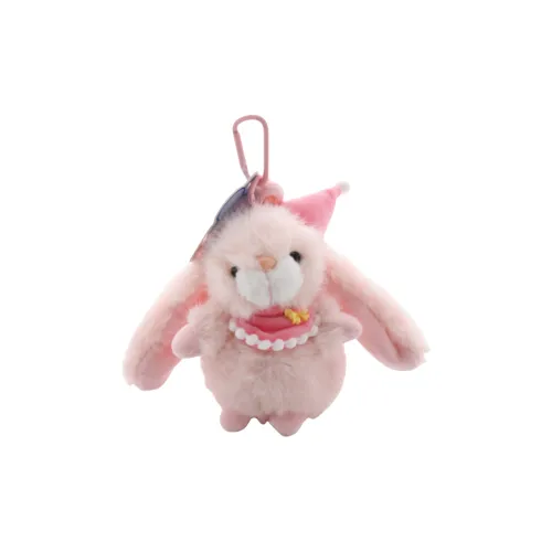 Handsome Cute Xiaomi Rabbit Birthday Hat Rabbit Doll Plush Pendant 11cm Height Handsome Cute Xiaomi Кролик Шляпа к Дню Рождения Кукла Кролик Плюшевая Подвеска Высота 11 см