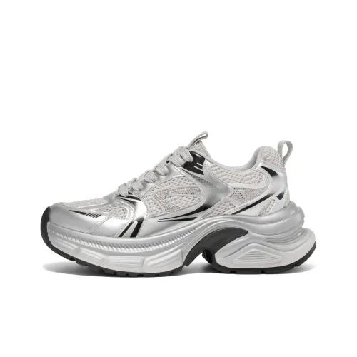 Белль Устойчивые к истиранию увеличивающие высоту с низким верхом массивные кроссовки женские