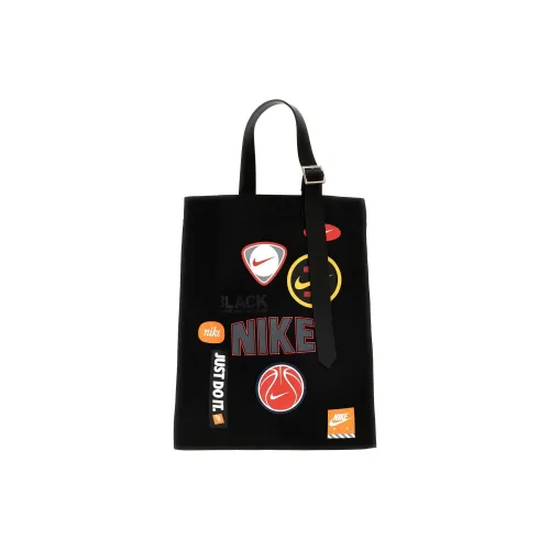 CDG Nike Collaboration Хлопок Одно плечо Сумка Унисекс Черный