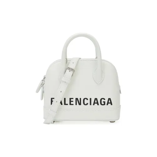 Balenciaga Ville Коровья кожа Одно плечо Сумка Маленькая Женская Белая