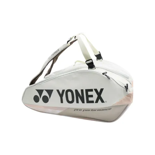 YONEX Ткань + Искусственная кожа Спортивная сумка Унисекс Пляж Бежево-желтая