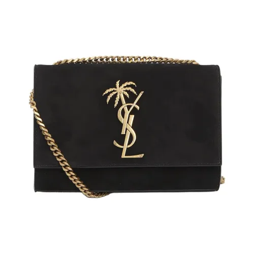 SAINT LAURENT Париж Овчина Сумка через плечо Женская Черная