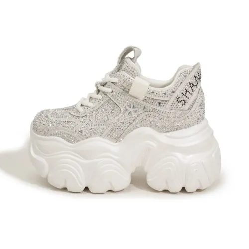 Milan Love Song Устойчивый к истиранию Легкий Увеличивающий Высоту Низкий Топ Кроссовки с Толстой Подошвой Женские