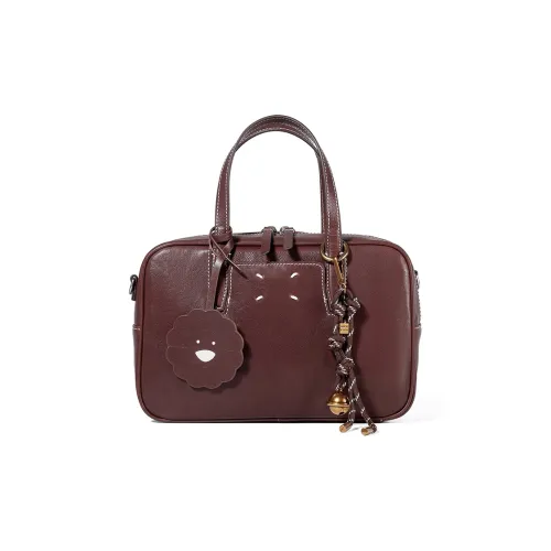 KAISER Кристальная Растительная Дубленая Коровья Кожа Сумка для Боулинга Сумка Женская Черная Кофейная