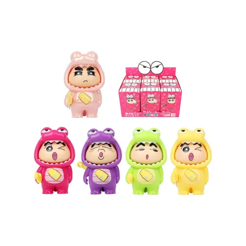 MOKAU X Crayon Shinchan Surprise Face Change 1 6 Stress Relief Toy Слепые коробки Single Mystery Box Целая коробка 6 шт