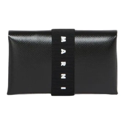 MARNI Полиуретан с полиэстером кошелек мужской черный