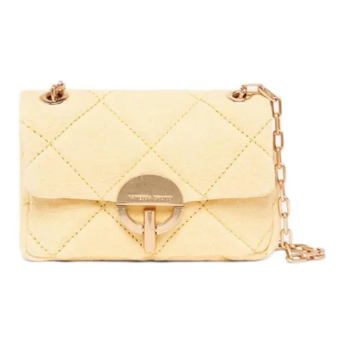 Vanessa Bruno Linen Half Moon Bag Shoulder Bag Nano Women's Butter