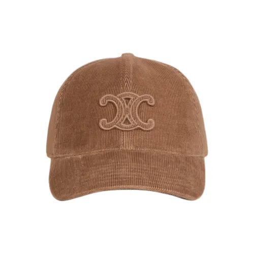 CELINE Вельвет 100% хлопок кепки женские коричневый
