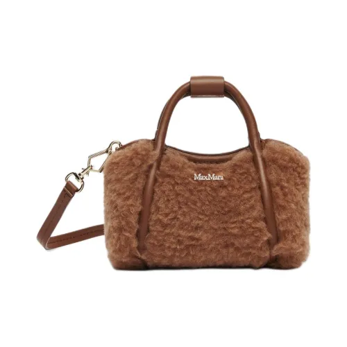 MaxMara Тедди Ткань Сумка Мини Женские CAMEL