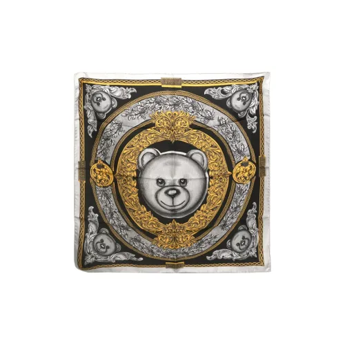 MOSCHINO Шелковые шарфы Мужской Черный